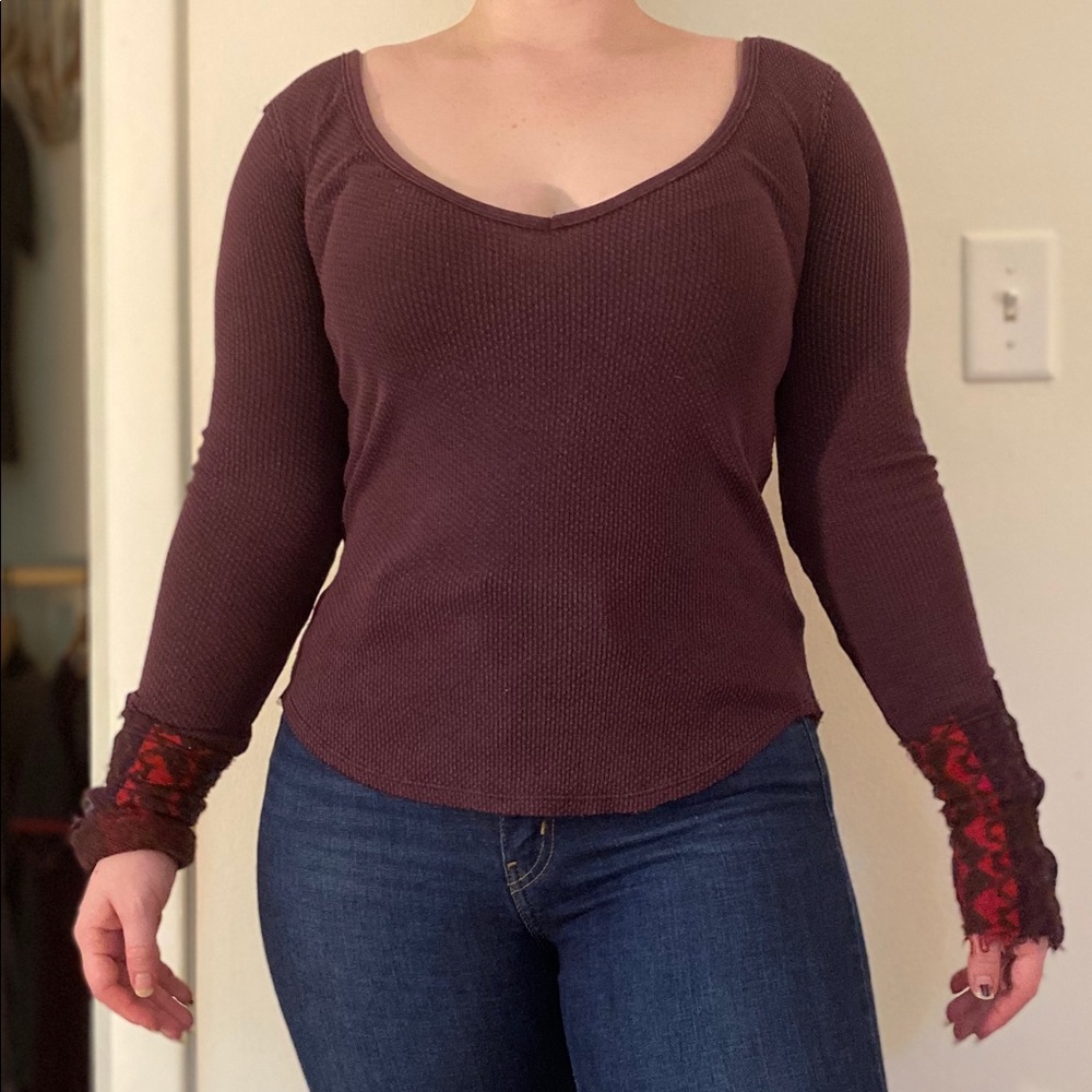 Free People Long sleeve top. Size XS